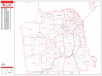 San Francisco Zip Code Wall Map