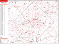 Washington DC Zip Code Wall Map