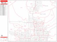 Salt Lake City Zip Code Wall Map