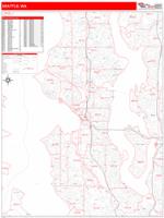 Seattle Zip Code Wall Map