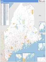 Maine  Wall Map