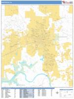 Huntsville Wall Map Zip Code
