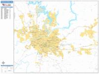 Tuscaloosa Wall Map Zip Code