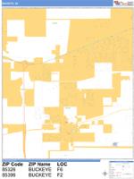 Buckeye Wall Map Zip Code