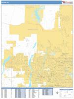 Peoria Wall Map Zip Code