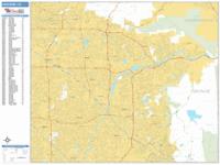 Anaheim Wall Map Zip Code