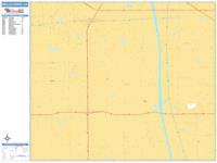 Bellflower Wall Map Zip Code
