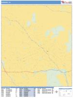 Burbank Wall Map Zip Code