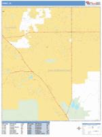 Chino Wall Map Zip Code