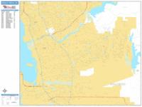 Chula Vista Wall Map Zip Code