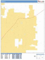 Clovis Wall Map Zip Code