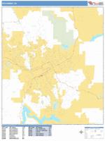 Escondido Wall Map Zip Code