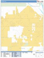 Fontana Wall Map Zip Code