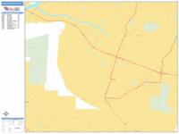 Hacienda Heights Wall Map Zip Code