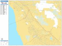 Hayward Wall Map Zip Code