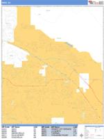 Indio Wall Map Zip Code