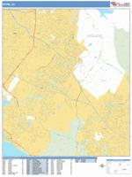 Irvine Wall Map Zip Code