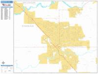 Modesto Wall Map Zip Code