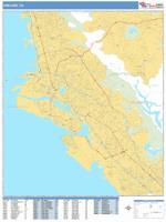 Oakland Wall Map Zip Code
