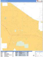 Palm Desert Wall Map Zip Code