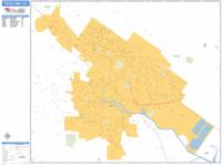 Petaluma Wall Map Zip Code