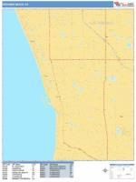 Redondo Beach Wall Map Zip Code