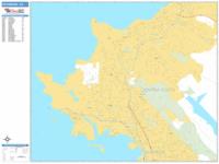 Richmond Wall Map Zip Code