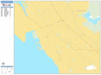 San Leandro Wall Map Zip Code