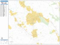 Santa Rosa Wall Map Zip Code