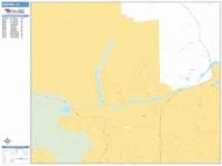 Santee Wall Map Zip Code