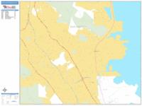 South San Francisco Wall Map Zip Code