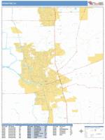 Stockton Wall Map Zip Code