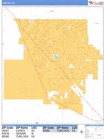 Turlock Wall Map Zip Code