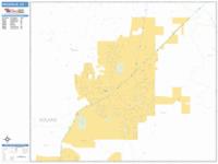 Vacaville Wall Map Zip Code