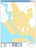 Vallejo Wall Map Zip Code