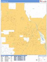 Victorville Wall Map Zip Code