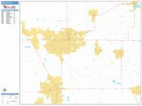 Visalia Wall Map Zip Code