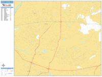 West Covina Wall Map Zip Code