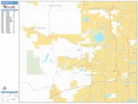 Arvada Wall Map Zip Code