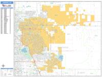 Aurora Wall Map Zip Code