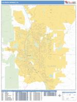 Colorado Springs Wall Map Zip Code