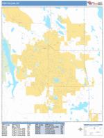 Fort Collins Wall Map Zip Code