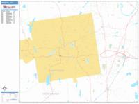 Bristol Wall Map Zip Code