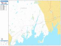 Greenwich Wall Map Zip Code
