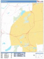 New Britain Wall Map Zip Code