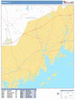 Norwalk Wall Map Zip Code