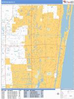 Boynton Beach Wall Map Zip Code