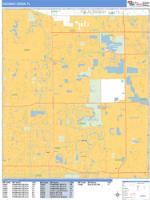 Coconut Creek Wall Map Zip Code