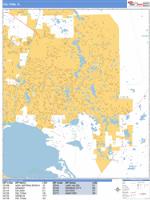 Deltona Wall Map Zip Code