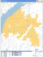 Fort Myers Wall Map Zip Code
